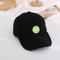 Children's Hats For Autumn And Winter New Children's Embroidery Smiley Baseball Caps sku image 4