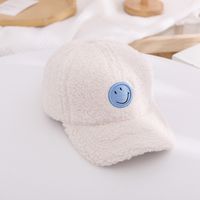 Children's Hats For Autumn And Winter New Children's Embroidery Smiley Baseball Caps sku image 5
