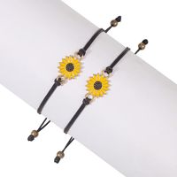 Freundschaftspaar Kreatives Sonnenblumen-armband-set sku image 1