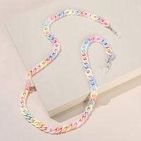 New Macaron Color Acrylic Anti-lost Extension Glasses Mask Chain Hanging Neck main image 3