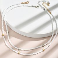 European And American Bohemian Multi-layer Bead Necklace Women sku image 1