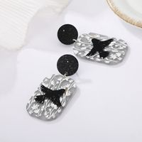 Frosted Three-dimensional Magpie Fun Printing Earrings Creative Animal Embossed Earrings main image 4
