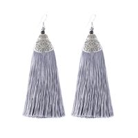 Tassel Earrings Chinese Ethnic Fashion Personality Simple Long Earrings main image 1