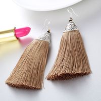 Tassel Earrings Chinese Ethnic Fashion Personality Simple Long Earrings main image 5