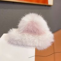 New Cat Ear Hairpin Imitation Fur Rabbit Fur Cute Top Clip Plush Hairpin main image 3