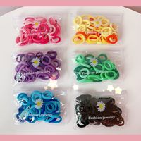 50 Pieces Of Korean Cute Candy Color Hair Rope main image 1