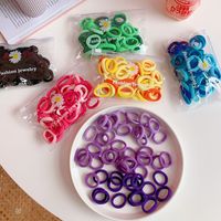 50 Pieces Of Korean Cute Candy Color Hair Rope main image 5