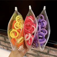 50 Pieces Of Storage Bag Small High Elastic Hair Ring main image 3