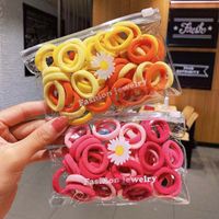 50 Pieces Of Storage Bag Small High Elastic Hair Ring main image 4