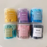 Women's Simple Style Solid Color Stretch Nylon Hair Tie Rubber Band main image 4