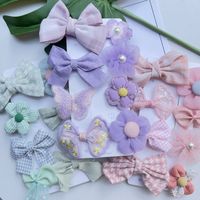 New Children's Cartoon Bow Hairpin Cute Female Baby Hairpin main image 2