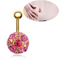 Fashion Diamond Belly Button Nail Belly Button Ring Wholesale main image 1