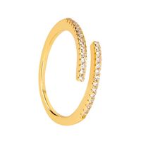 Couple Dating Fashion Personality Open Copper Ring Niche Tail Ring main image 1