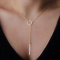 Simple Style Geometric Alloy Plating Women's Necklace main image 1