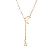 Fashion New Necklace Simple Retro Moon Star Alloy Necklace Wholesale main image 6