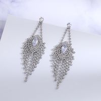 Retro Fashion Light Luxury Earrings Zircon-shaped Zircon Inlaid Earrings main image 1