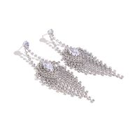 Retro Fashion Light Luxury Earrings Zircon-shaped Zircon Inlaid Earrings main image 4