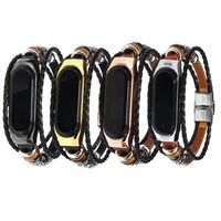 Suitable For  3-4 Generation Bracelet Strap Metal Frame Ethnic Leather Watch Strap main image 3