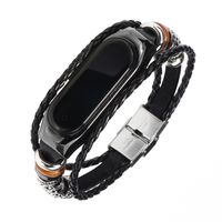Suitable For  3-4 Generation Bracelet Strap Metal Frame Ethnic Leather Watch Strap main image 6