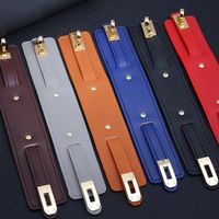 European And American Fashion Wide Leather Bracelet Wholesale main image 5