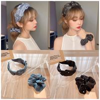Korean Jewelry Pearl Satin Folds Hairband 2021 New Hair Scrunchies main image 1