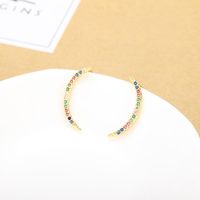 Fashion Colored Zircon Series Cross-border New Willow Crescent Earrings main image 1