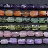 Crystal Square Cylindrical Beads Diy Hand-made Bracelet Necklace Jewelry Accessories main image 4