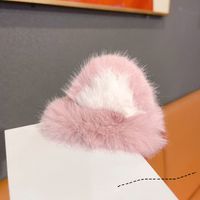 New Cat Ear Hairpin Imitation Fur Rabbit Fur Cute Top Clip Plush Hairpin sku image 2