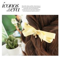 Hairpin Korea Bear Rhinestone Hairpin Ribbon Bow Hairpin Spring Clip sku image 3