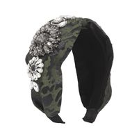 Fashion Fabric Diamond Hair Accessories Baroque Wide Brim Retro New Headband sku image 2