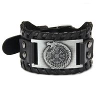 Fashion Jewelry Leather Chinese Dragon Retro Bracelet sku image 4