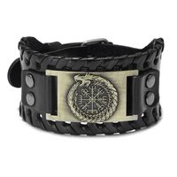 Fashion Jewelry Leather Chinese Dragon Retro Bracelet sku image 5