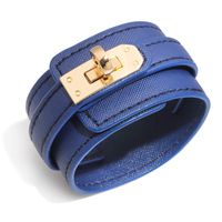 European And American Fashion Wide Leather Bracelet Wholesale sku image 3