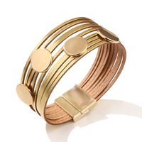 Metal Disc Magnetic Bracelet Bracelet Wholesale sku image 4