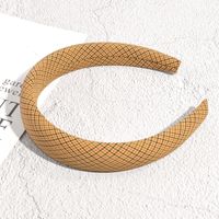 New Autumn And Winter Plaid Headband Retro Houndstooth Fabric Hair Accessories sku image 5