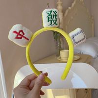 Cute Mahjong Headband Plush Headband 2021 New Funny Headgear Wholesale sku image 1