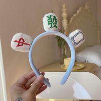 Cute Mahjong Headband Plush Headband 2021 New Funny Headgear Wholesale sku image 3