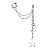 Retro Alloy Five-pointed Star Moon Non-pierced Ear Clips Wholesale Jewelry Nihaojewelry sku image 12