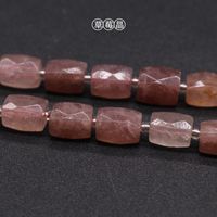 Crystal Square Cylindrical Beads Diy Hand-made Bracelet Necklace Jewelry Accessories sku image 2