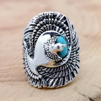 Ethnic Style Animal Alloy Turquoise Ancient Silver-plated main image 5