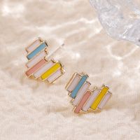Colorful Cute Heart-shaped Earrings Fashion Exquisite Ladies Jewelry main image 3