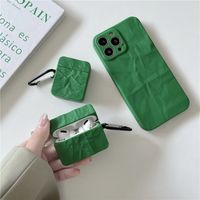 Retro Green Wrinkle Airpods Protective Shell main image 1