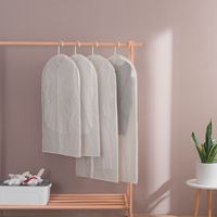 Home Cloakroom Big Clothes Dust Cover Transparent Visible Wardrobe Storage Bag main image 4