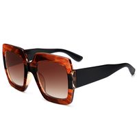 Fashion Translucent Color Striped Square Sunglasses European And American Sunglasses main image 4