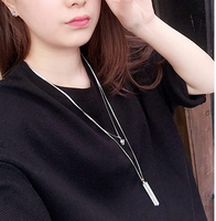 Korean Fashion Vertical Double Layer Long Necklace Sweater Chain main image 1