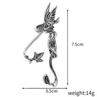 Retro Wings Geometric Stud Creative Devil Ear Clip Female Earring sku image 1