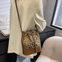 Lattice Bucket Bag Autumn And Winter 2021 New Retro Fashion Shoulder Messenger Bag main image 5