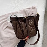 Fashion Pu Soft Leather Women's Bag Messenger Bag Solid Color Rhombus Shoulder Bag main image 4