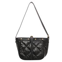 Fashion Pu Soft Leather Women's Bag Messenger Bag Solid Color Rhombus Shoulder Bag main image 3