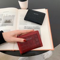 Short Card Holder Winter 2021 New Tri-fold Wallet Storage Bag Korean Ladies Wallet main image 3